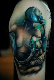 Κάνε ένα tattoo για καλό σκοπό. Gas Mask Tattoo By George Mavridis Tattoonow
