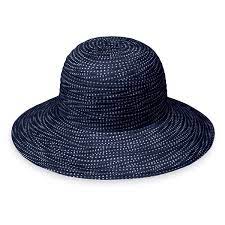 Petite Scrunchie Sun Hats Sun Hats For Women Navy And White