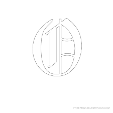 printable old english letter stencils