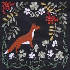 Elviira Kettu Tyyny Crewel Embroidery Patterns Scandinavian Embroidery Embroidery Inspiration