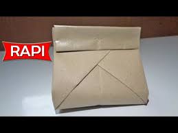 Cara unik melipat kertas nasi bungkus | keren banget. Cara Membungkus Nasi Yang Rapi Unik Dan Kreatif Youtube