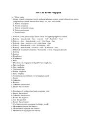 Maybe you would like to learn more about one of these? Soal Uas Sistem Pengapian