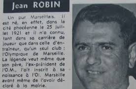 Stade Velodrome le Racing bat l'OM 4 à 1 Jean Robin nouvel entraineur