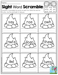 Learning to read is important for the child's accomplishment at school, and printable preschool worksheets could be a… Sight Word Scramble Unscramble Each Sight Word And Write The Word On The Line Great Summe Sight Words Kindergarten Teaching Sight Words Sight Word Activities