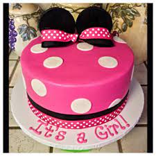 Pin By The Great Cakery On The Great Cakery Minnie Mouse Baby Shower Mini Mouse Baby Shower Minnie Baby Shower