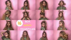 Please gaze upon these 11 ridiculously pretty box braids styles. 16 Box Braid Hairstyles Cute Easy Ways To Style Box Braids Youtube