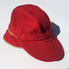 Vintage 1930s 40s Woolrich Wool Fur Lined Ear Flap Hunting Hat Red Cap Fashion Clothing Shoes Accessories Mensaccessories Ha Hunting Hat Ear Flap Red Cap