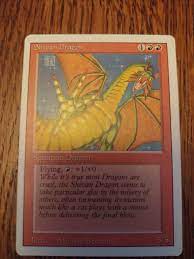The skill calls shivan fire. Shivan Dragon Nm Mtg Revised 3rd Magic Mtg Individual Cards Magic The Gathering