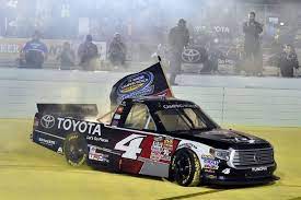 Nascar suspends truck series driver for insensitive social media post. Youngest Nascar Truck Series Champion Racing News Nascar Trucks Racing Nascar