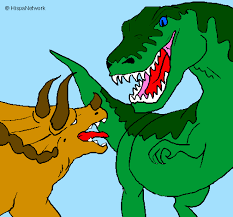 Disegno Lotta Di Dinosauri Colorato Da Utente Non Registrato Il 22 Di Novembre Del 2009