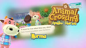 Learn about norma the cow villager in animal crossing: Acnh Amiibo Diary 6 Norma The Normal Cow Youtube