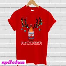 Natural Light Beer Reinbeer Christmas T Shirt