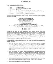 Contoh Surat Kuasa Khusus Pidana Yang Baik Dan Benar Hukum Hukum Pidana Surat Kuasa
