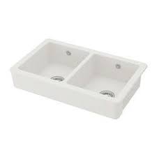 Havsen Evier 2 Bacs Face Avant Visible Blanc Ikea Evier Ikea Evier Ikea
