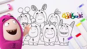 Check here oddbods coloring pages which are completely free to download. Coloring For Kids Oddbods Pogo Newt And Friends Momipop Toy Art Coloring For Kids Art Toy Coloring Books