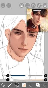 Drawing Caleb with long hair~~ Artist: Me