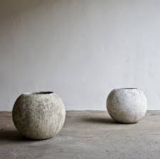Maybe you would like to learn more about one of these? Pair Of Large Brutalist Spherical Concrete Planters 106681