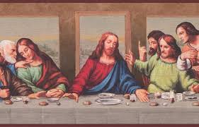 Busca entre las fotos de stock e imágenes libres de derechos sobre la ultima cena de istock. The Last Supper By Leonardo Da Vinci L Ultima Cena Christian Faith Wallpaper Border Retro Design Roll 15 X 6 25 Amazon Com