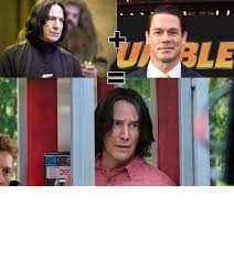 John cena with long hair and beard photo, digital graphics, photoshop, wrestling news. Ami The Only One Who Thinks That Keanu Reeves Without Beard Looks Like Snape John Cena 9gag