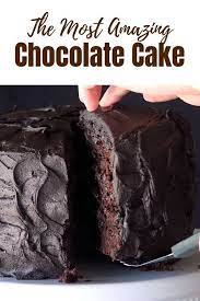 The Most Amazing Chocolate Cake Recipe Amazing Chocolate Cake Recipe Food Videos Desserts Chocolate Recipes