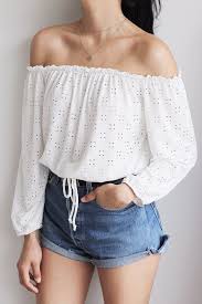 Design darling wears a striped off the shoulder top from tuckernuck, navy shorts. His Gifted Sin Off Shoulder Outfits Shoulder Tops Outfit Off Shoulder Top Outfit Casual