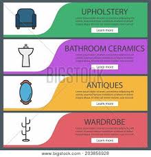 Your resource to discover and connect with furniture banner. Furniture Web Banner Vector Photo Free Trial Bigstock