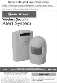 Alibaba.com offers 809 bunker hill security camera wireless products. Manual For The 61910 Wireless Security Alert System