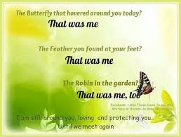 Signs From Your Deceased Loved Ones Loved One In Heaven Butterfly Quotes Poems Beautiful