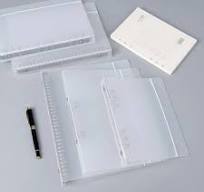 Wholesale Business Office Transparent Plastic Ring Binder File Folder  A4/A6/A7/A5 PP Planner Notebook Binder Cover with Strap
