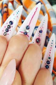 Nail designs for stiletto nail 13 Cute Stiletto Nail Designs Best Ideas For Long And Short Stiletto Shaped Nails