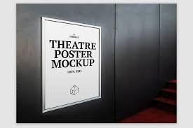 This is a great photo realistic mockup. 35 Free Poster Mockups In Psd