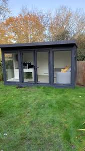 Project Spec Size 4 2x3m 4 8x2 4m Workshop Exterior Colour Anthracite Ral 7016 Cladding M In 2020 Garden Office Shed Summer House Garden Backyard Renovations