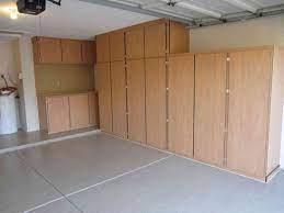 A Nice Aspect Of Our Garage Is That There Are 3 Large Storage Closets In Front Of Where We Park Our Car Garage Cabinets Garage Storage Cabinets Garage Shelving