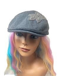 OLIVIA FALLON Grey tweed Lace hat SIZE: one size fits most Beautiful and  Unique