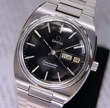 Mens Omega Seamaster Automatic Cal 1020 Black Dial Day Date Watch Reloj Omega Relojes De Lujo Accesorios