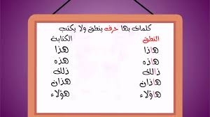كلمات بها حرف ينطق ولا يكتب Youtube