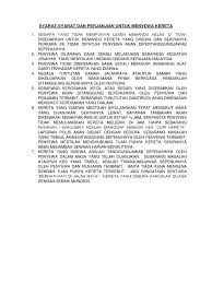 Selepas siap isi borang, seterusnya buat pemeriksaan terhadap kereta. Borang Sewa Kereta