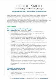 Workbloom's resume templates all come with matching cover letters. Regional Marketing Manager Resume Samples Qwikresume