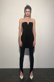 Short Pinstripe Dress Black Zara United States