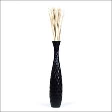 1 piece of mango wood vase beautiful craft size 3 x 10 housewarming gifts. Black Mango Wood Floor Flower Vase Brandscovery