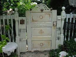Old doors can also become part of functional areas in your garden. Noted Charming Garden Gate Via Gorgeous Flowers Garden Love On Tumblr A Gardener S Notebook Garden Gate Design Wooden Garden Gate Garden Gates And Fencing