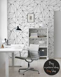 Minimalistic Constellations Wallpaper Black And White Lines Wall Mural Dots Scandinavian Style Reusable Removable 92 Room Decor Decor Interior