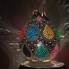 Su Kabak Abajur Su Kabak Abajur Dekoratif Lamba Gourd Lamp Su Kabagi Lamba Abajur