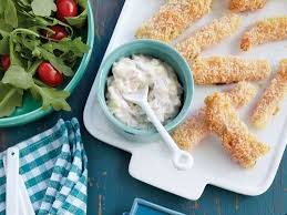 Oven Fried Fish Sticks With Tartar Sauce From Lighten Up America Recipe With Images Food Recipes Oven Fried Fish Serious Eats Recipes
