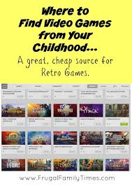 Where To Find Video Games From Your Childhood A Great Cheap Source For Retro Games Frugal Family Times Cheap Video Games Video Games Retro Gaming