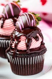 Chocolate Covered Strawberry Cupcakes Chocolate Covered Strawberries Cupcake Recipes Desserts