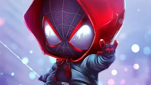 Spiderman 1080p, 2k, 4k, 5k hd wallpapers free download, these wallpapers are free download for pc, laptop, iphone, android phone and ipad desktop Amazon Com Spiderman Wallpaper Miles Morales Wall Decoration Chibi Watercolor Print Marvel Universe Wall Art Decor Handmade Products
