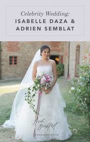 Celebrity Wedding Isabelle Daza And Adrien Semblat Celebrity Weddings Wedding Dresses Timeless Wedding Dress