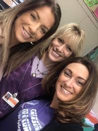 My south campus family supporting our warrior today! So thankful for all  the support this group provides me and my family! We are all fighting with  you Kolt 💜 you are so