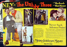 The supporting cast features mae. Motion Picture World 1925 The Unholy Three Ad Spread From Zombos Closet